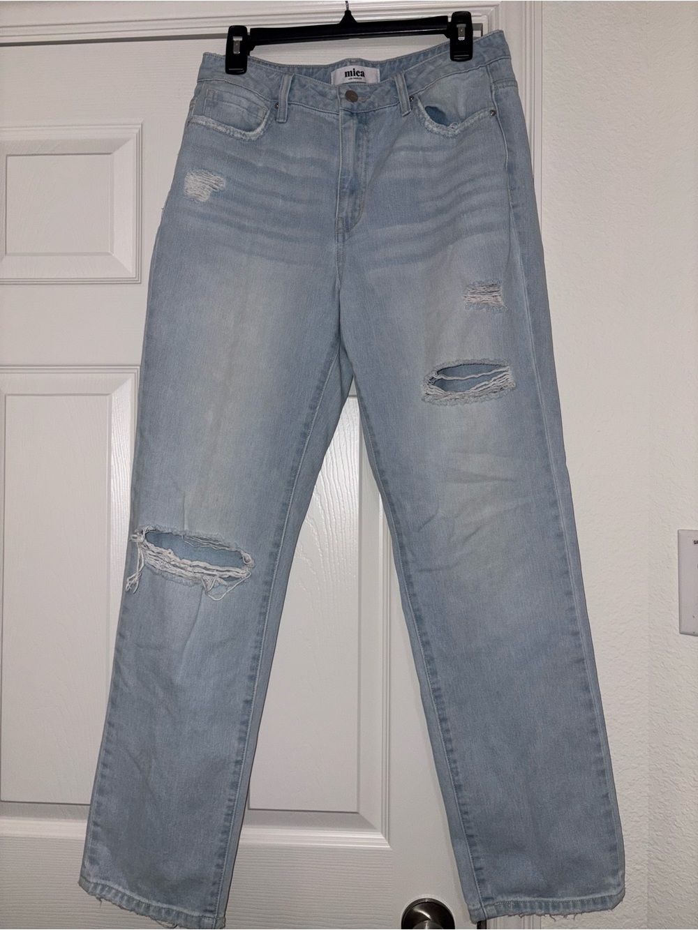 Mica Light Wash Distressed Jeans